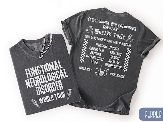 Functional Neurological Disorder World Tour Comfort Colors Shirt, FND Awareness Month Tee, Chronic Illness Gift, Spoonie Aesthetic T-Shirt