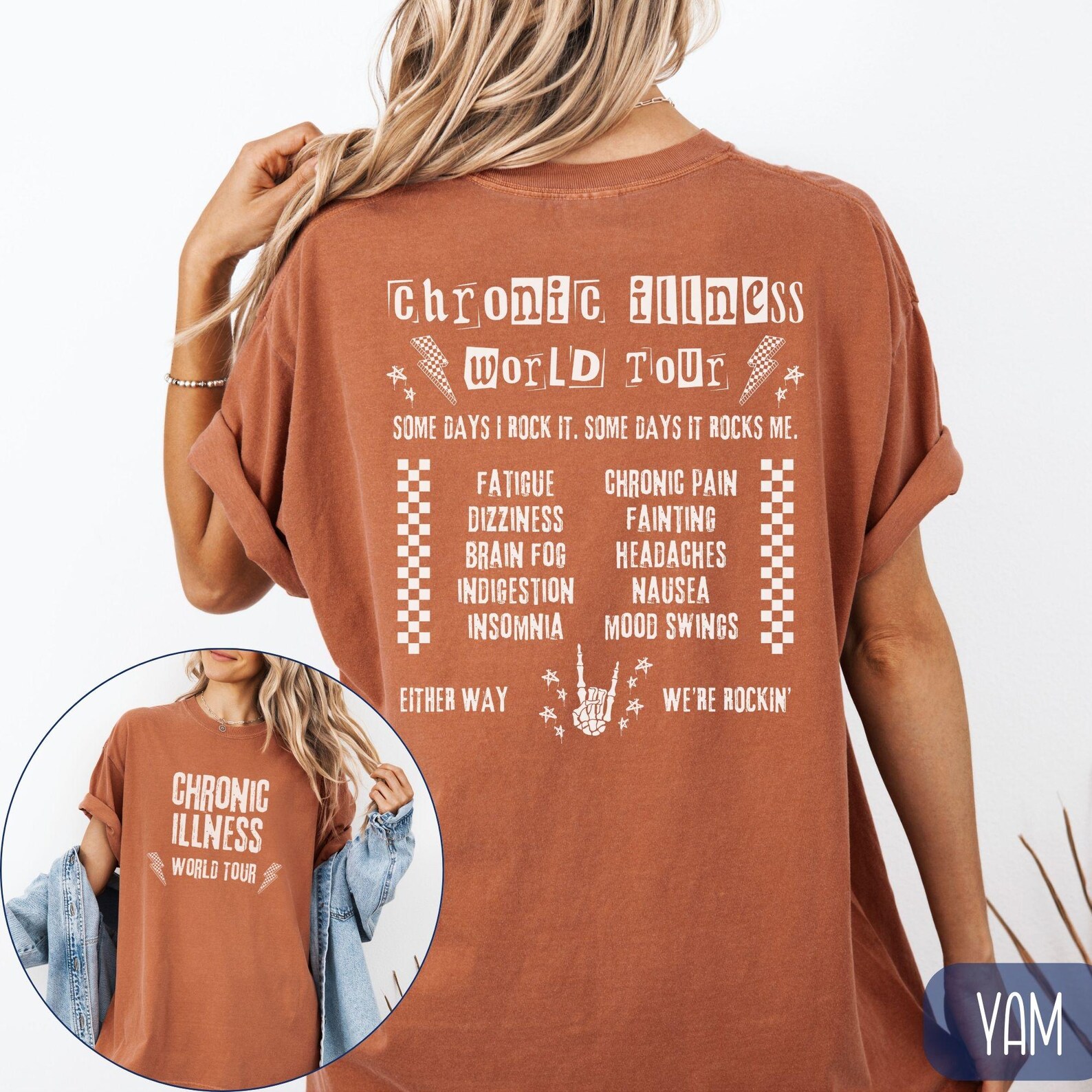 Personalized Chronic Illness World Tour Comfort Colors Shirt, Custom ...