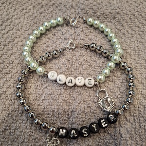 Dom & sub dynamic matching bracelets,