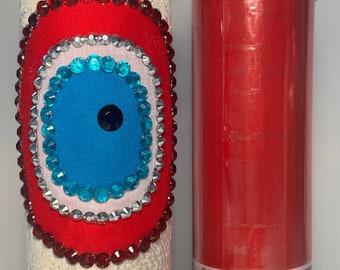 The Red Evil Eye Candle