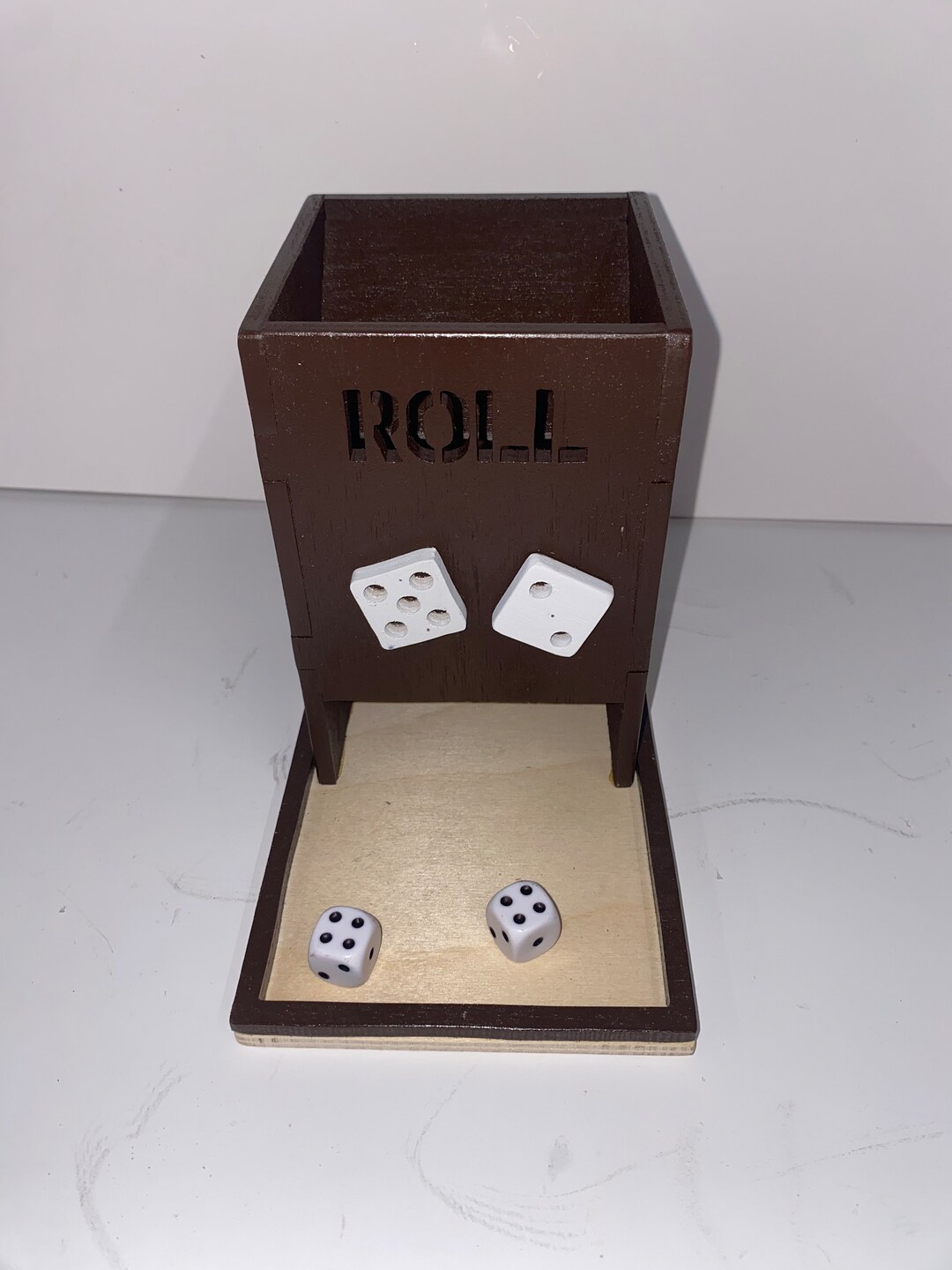 Roll Dice Box, Dice Box, Game, Dice Tray Etsy