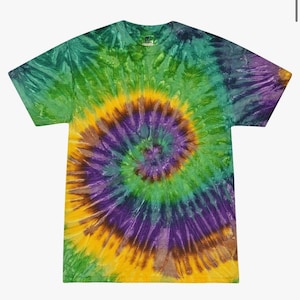Colortone Tie Dye T-Shirt: Unisex Cotton Short Sleeve