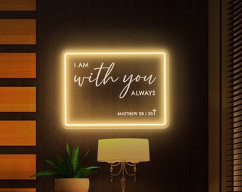 Personalized Bible Verse 3D Engraving Neon Sign, Custom Favorite Bible Verse Gift neon Sign, Christian Home Decor, Bible Led Light - 3001