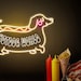 Hot Dog Neon Schild LED - Fast Food Leuchtschild Für Wanddekoration & Partys
