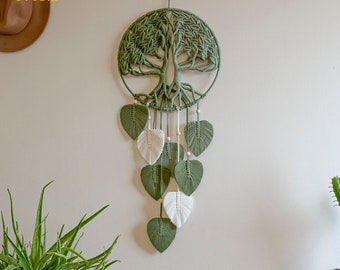 Macrame Tree Of Life, Natural Macrame Wall Art, Macrame Tree, Gift For Mom, Bohemian Bedroom, Abstract Botanical, Mother's Day Gift - T3026