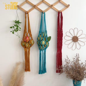 Handmade Macrame Fruit Basket, Handmade Fruit Holder, Macrame Vegetable Fruit Hanger, Vegetable Storage, Kitchen Storage - T3307