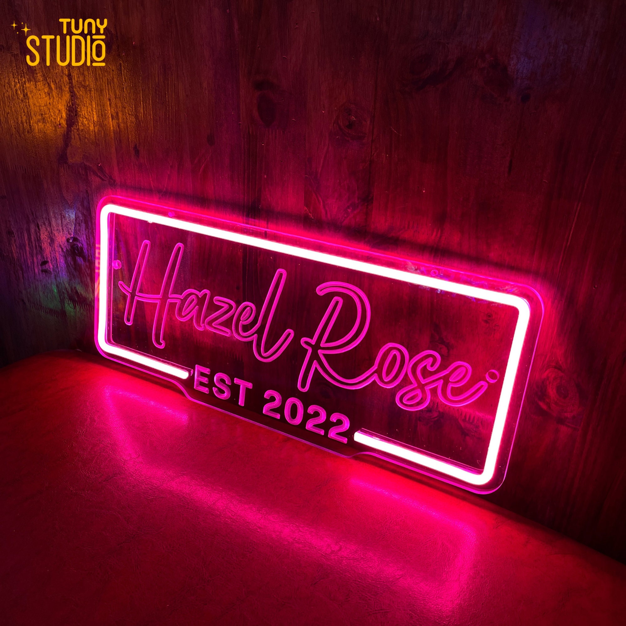 Custom Neon Sign, 3D Engraving Art Wall Decor Neon Sign, LED Neon Light ...