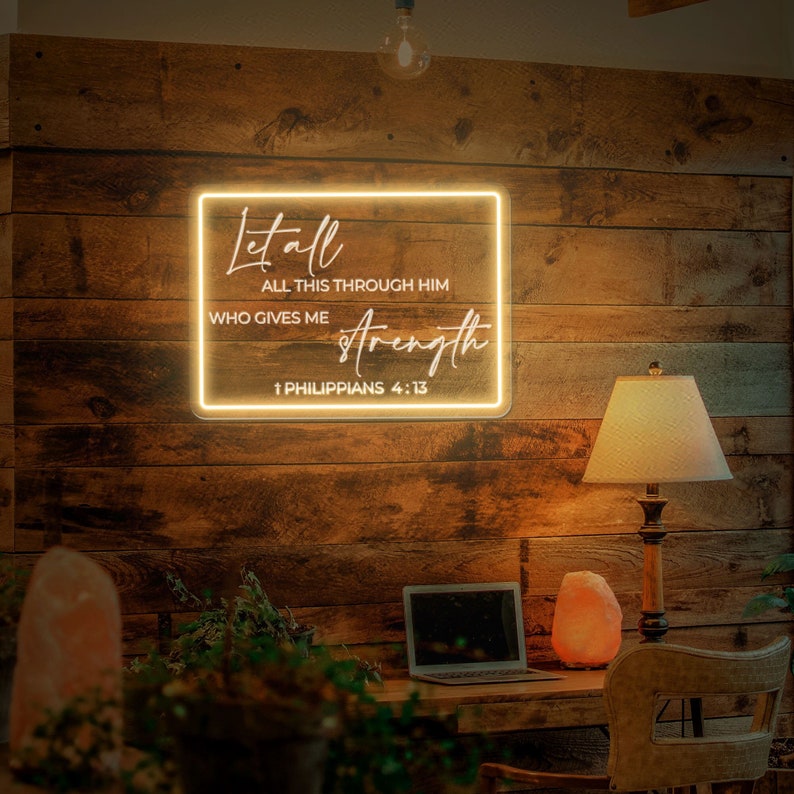 Personalized Bible Verse Home Decoration, Laser Engraving Art Wall ...