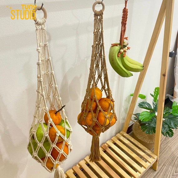 Macrame Hanging Fruit Basket, Vegetable Fruit Hanger, Kitchen Storage,  Apple Fruit Hanging, Potato Onion Storage, Mother's Day Gift - MC3024 - Etsy