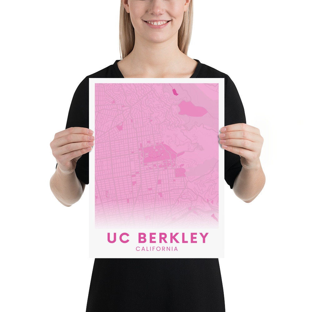 UC Berkley Poster | Hot Pink | Aesthetic | University of California ...