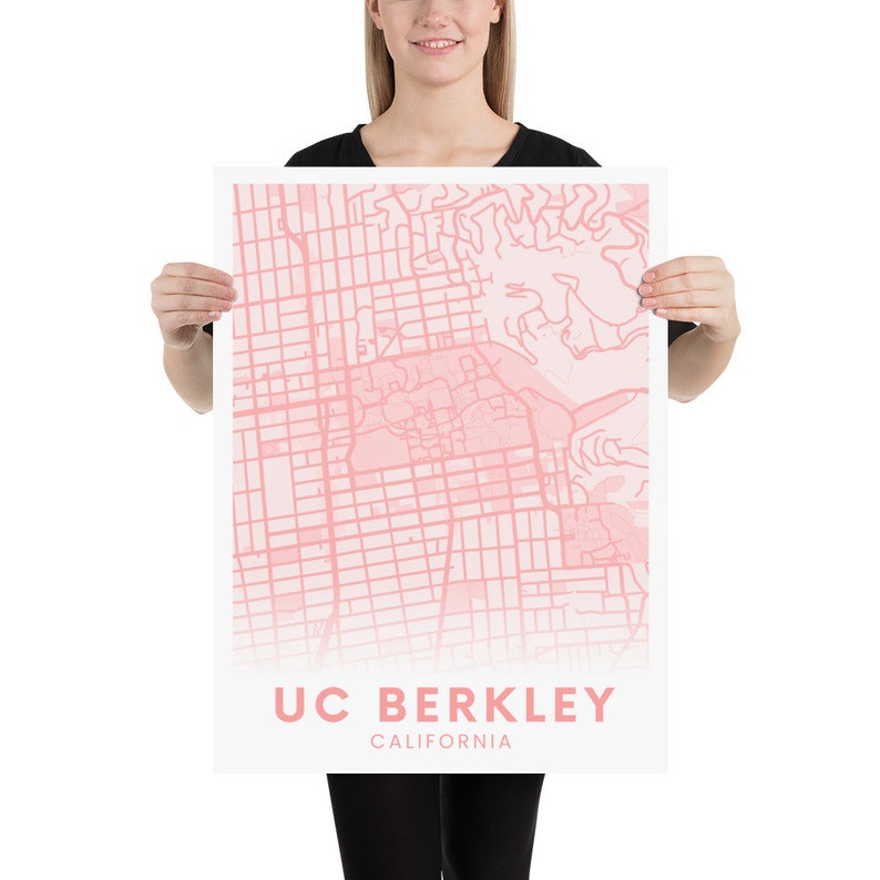 UC Berkley Poster | Light Pink | Aesthetic | University of California ...