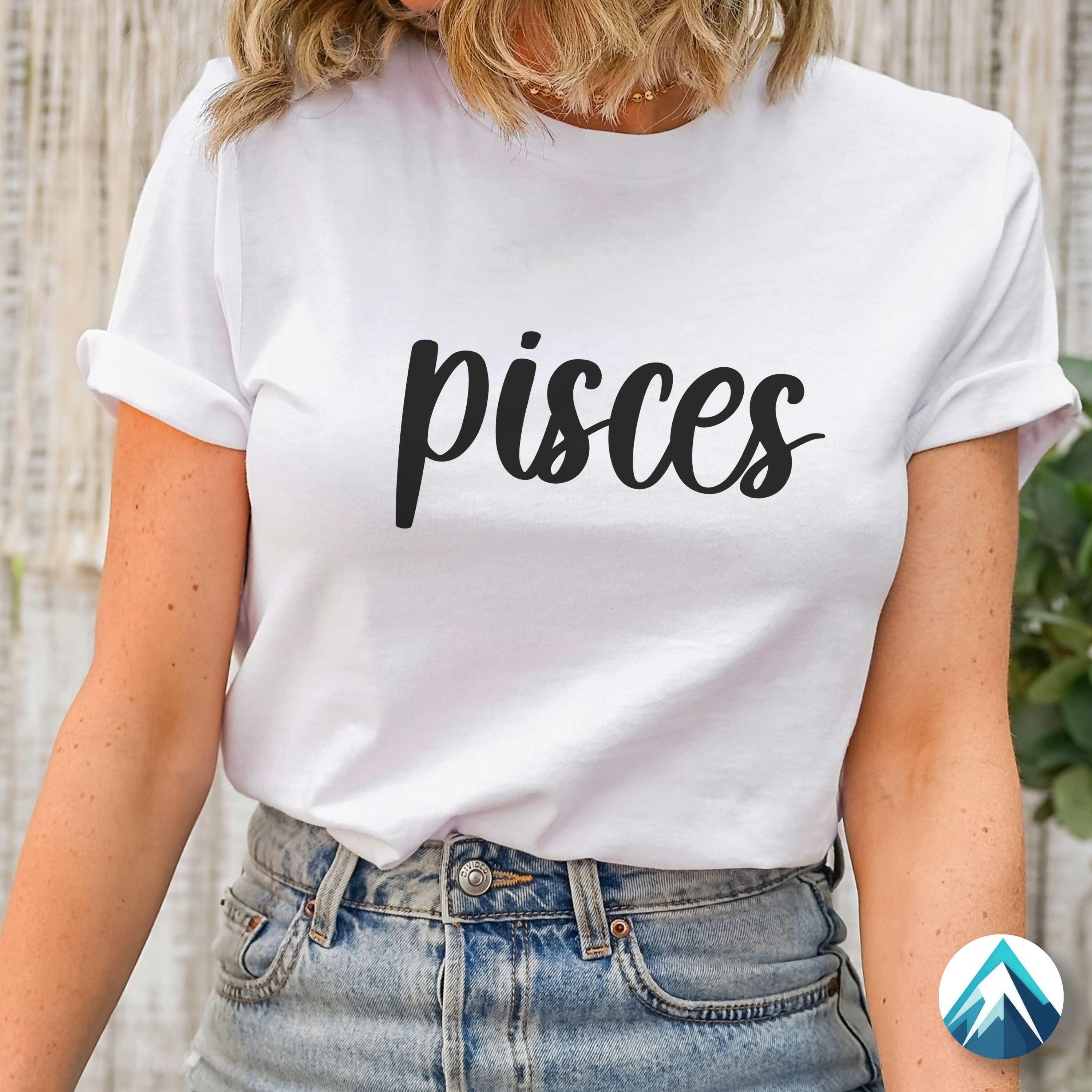 Pisces Writing Pisces Digital Download, PNG and SVG File, Transparent Background ...