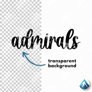 Admirals Digital Download, PNG and SVG Files, Transparent Background ...