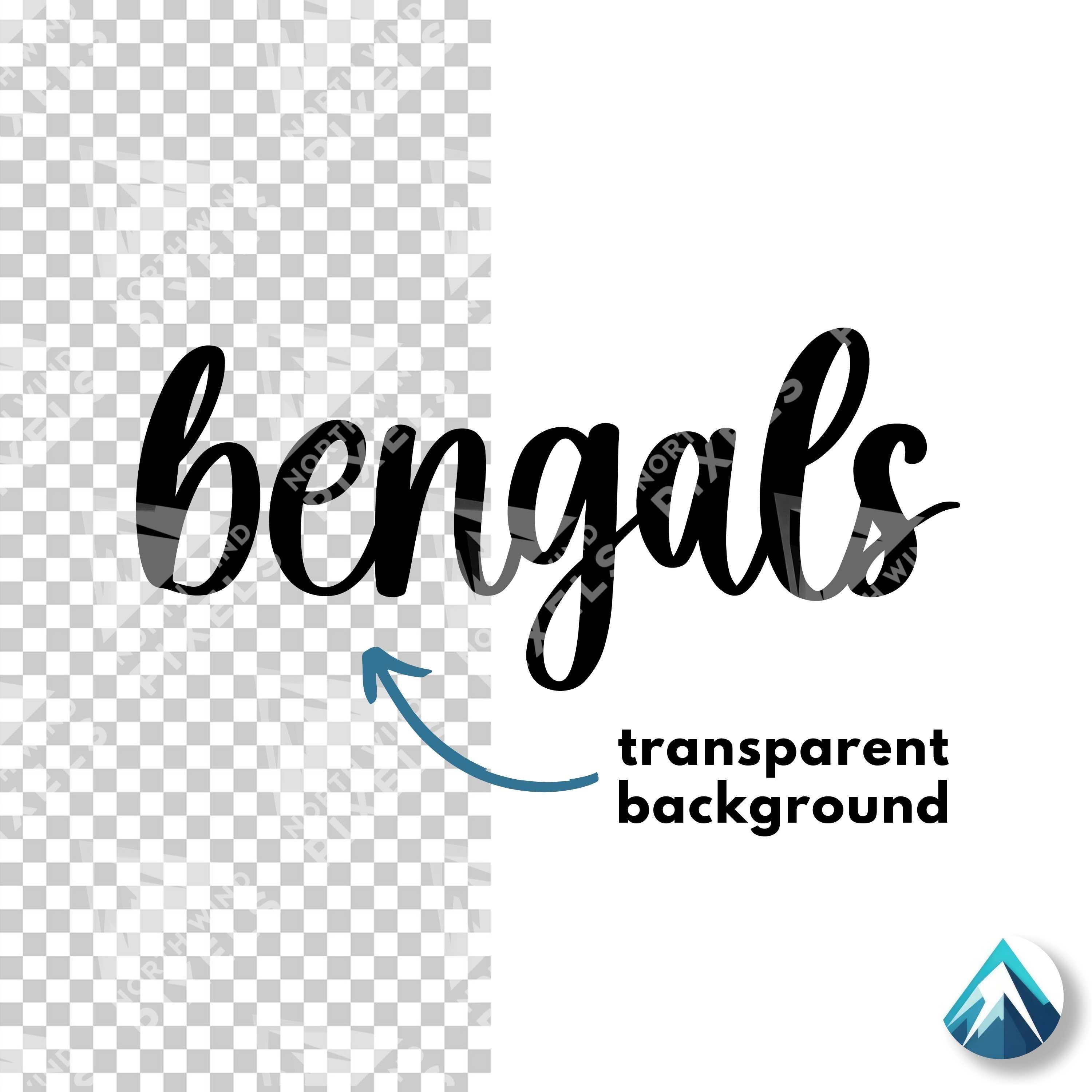 Bengals Digital Download, PNG and SVG Files, Clipart With Transparent ...
