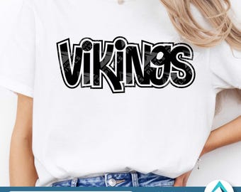 Cartoon Vikings Digital Download, Svg Png Dxf Eps, Clipart with Layers, Outline Sticker Effect, Transparent Background, Digital Artwork