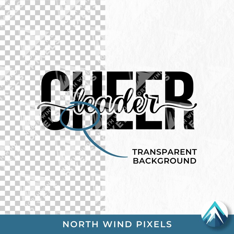 Cheer Leader Digital Download, Svg Png Dxf Eps Files, Transparent With ...