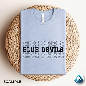 Blue Devils Digital Download, PNG and SVG Files, Transparent Background ...