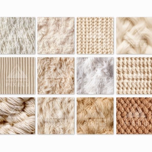 12 Sheep Wool Digital Papers, Seamless Textures, 12x12, JPG Download ...