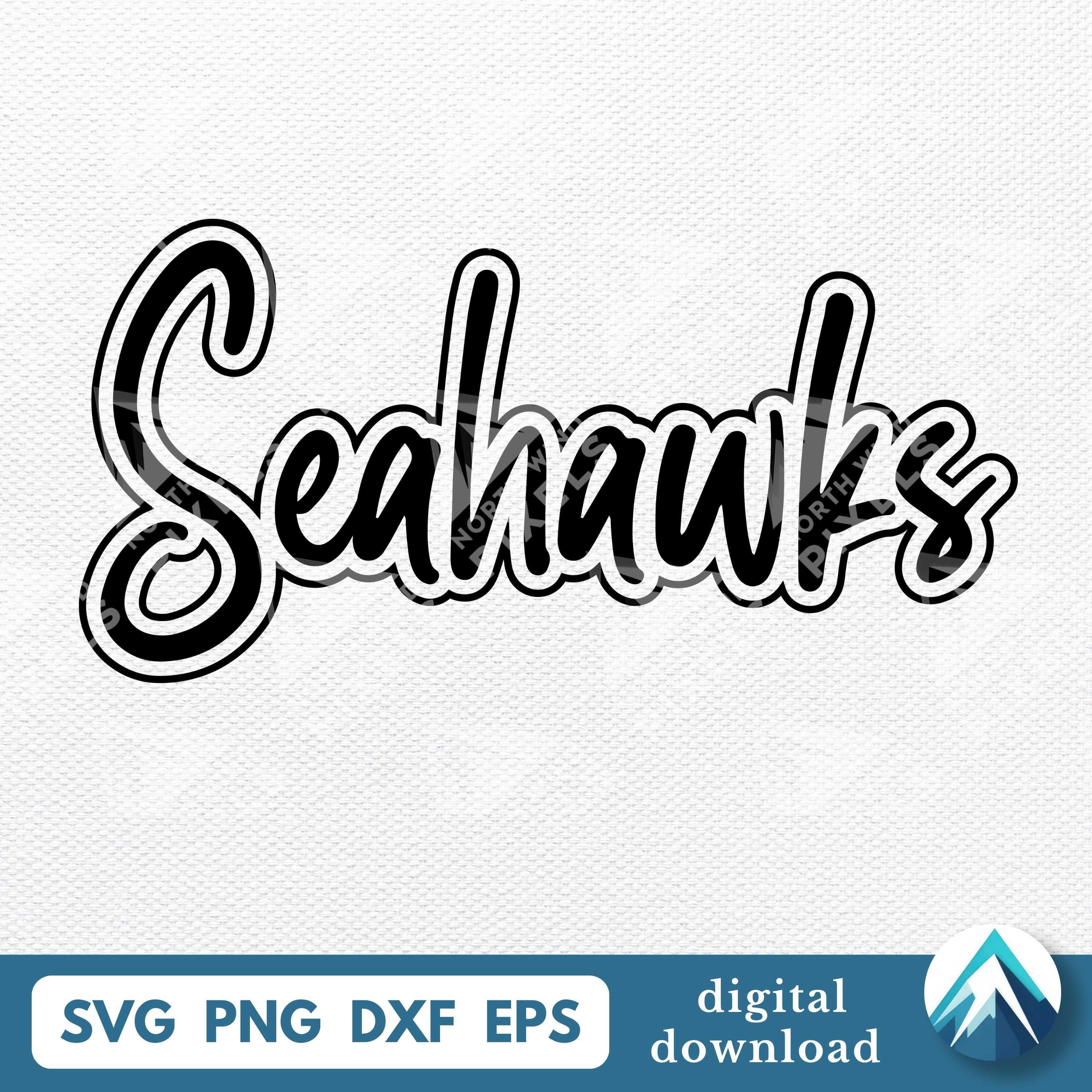 Seahawls Lettering Seahawks Digital Download, Svg Png Dxf Eps Files, Clipart Images With ...
