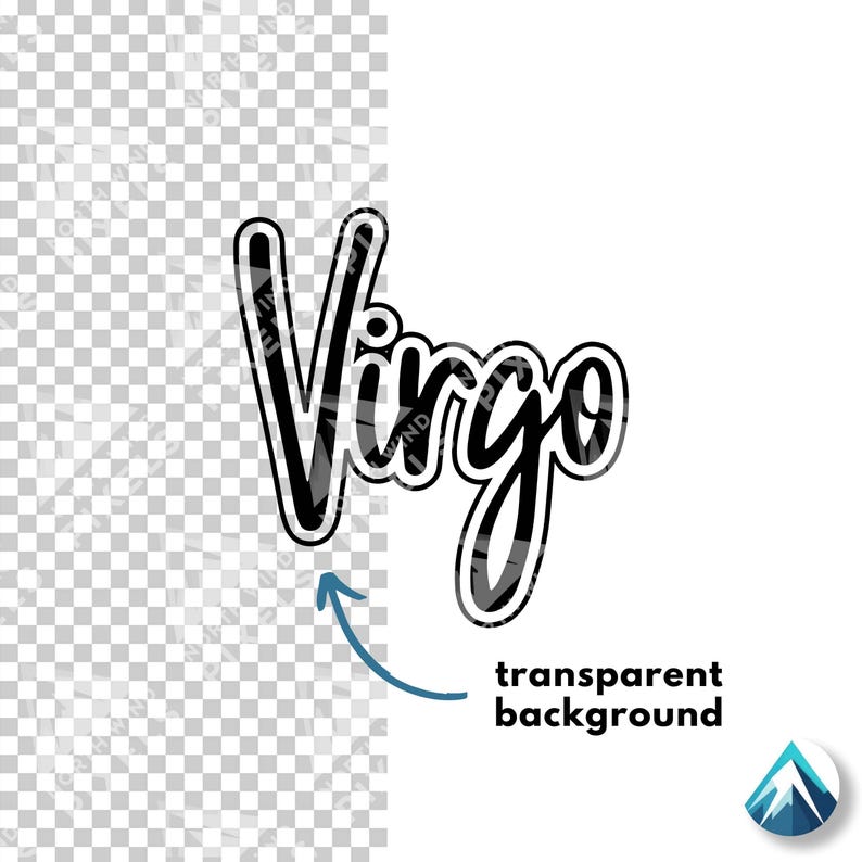 Virgo Digital Download, PNG SVG File, Transparent Background, Graffiti ...