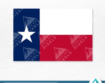 Texas Flag Digital Download, Svg Png Dxf Eps Files, Layered Clipart, Transparent Background, Texan Flag, Lone Star, For Shirts, Prints