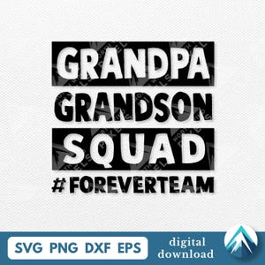 Opa Enkel Squad digitaler Download, SVG-Png-Dxf-Eps-Dateien, transparent, Familie Clipart, für Großeltern, passende Shirts, Abziehbilder