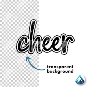 Cheer Digital Download, PNG and SVG Background, Transparent Background ...