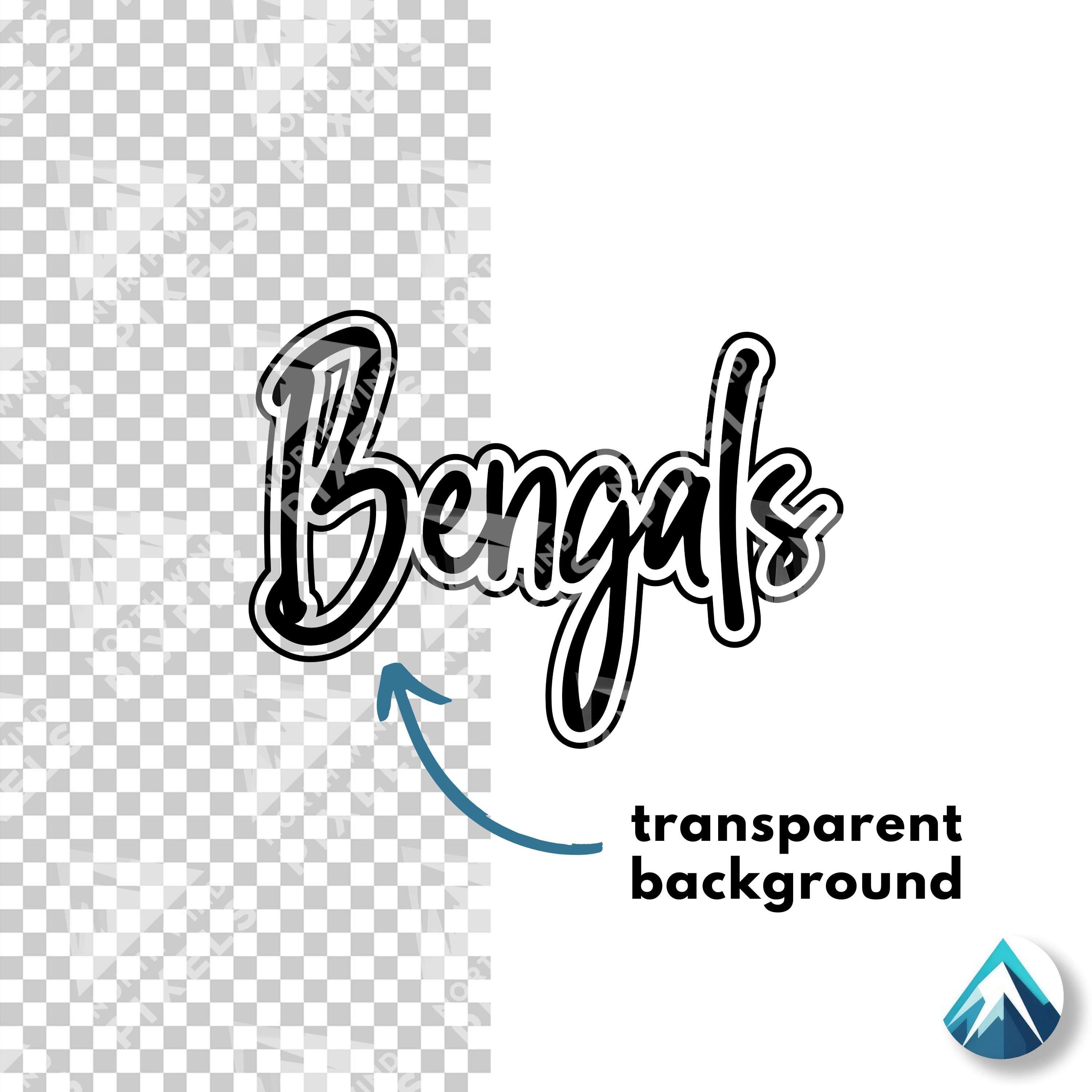 Bengals Digital Download, PNG and SVG Files, Clipart Transparent ...