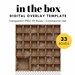 33 Empty Cardboard Box Digital Template PNG Grid Backdrop - Etsy