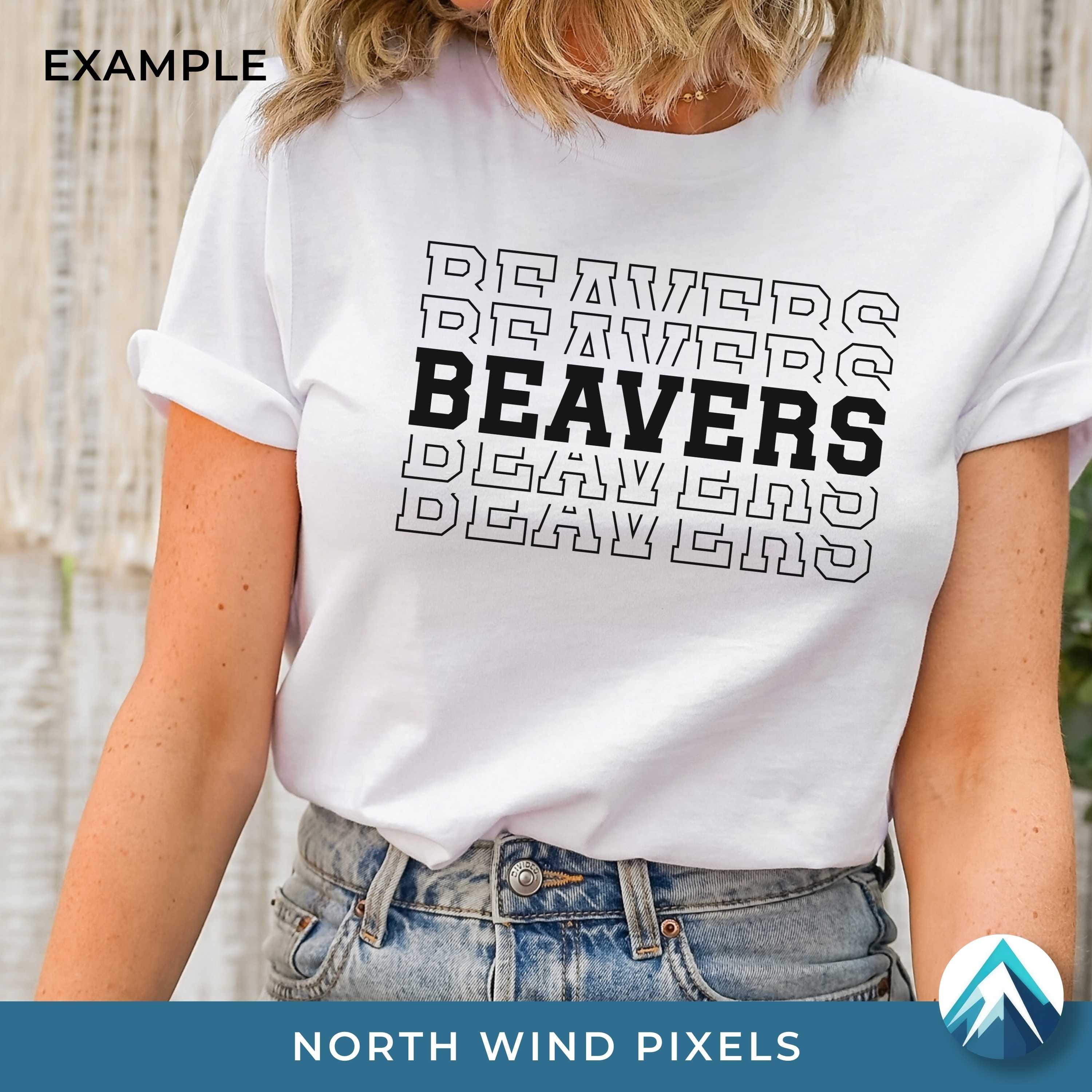 Beavers Digital Download, PNG and SVG Files, Transparent Background ...