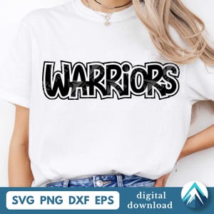 Téléchargement numérique de guerriers de dessin animé, fichier Svg Png Dxf Eps, calques, effet autocollant contour, fond Transparent, oeuvre d'art numérique