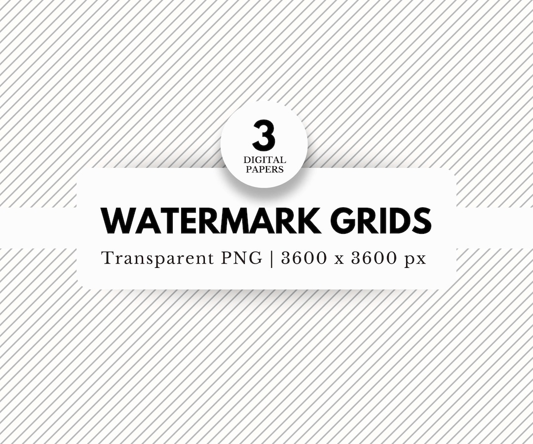 3 Diagonal Stripe Watermark Grids With Transparent Backgrounds, PNG ...