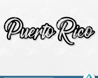 Puerto Rico Digital Download, Svg Png Dxf Eps, Transparent Clipart, Outline Sticker Effect, Puerto Rican, Boricua, For Shirts, Tumblers