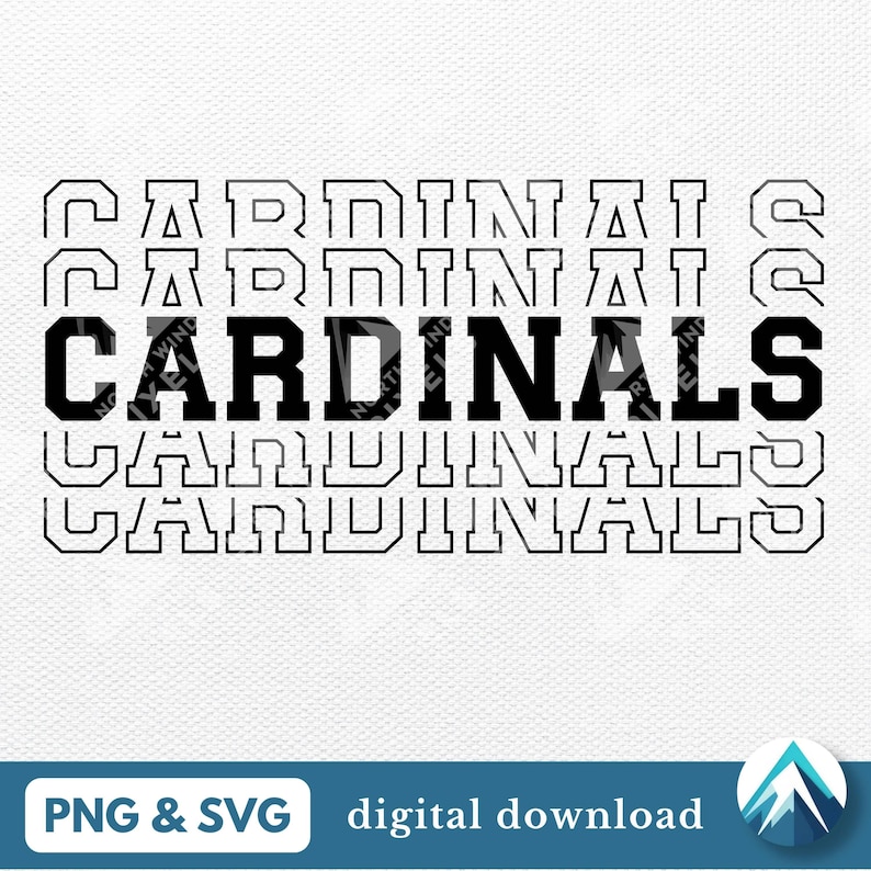 Cardinals Digital Download, PNG and SVG File, Clip Art With Transparent ...