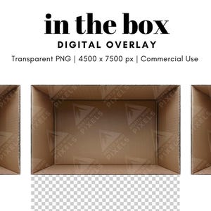 1 caja de cartón vacía, fondo digital, PNG, imagen transparente, fotografía en caja para niños, familia, parejas, aula, Navidad