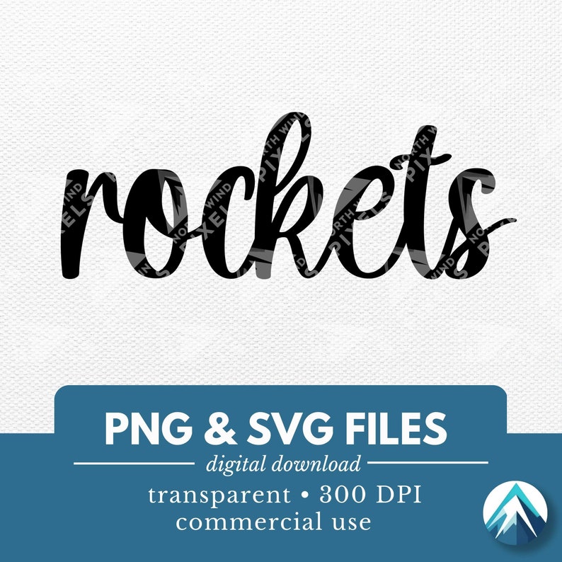 Rockets Digital Download, PNG and SVG Files, Clipart With Transparent ...