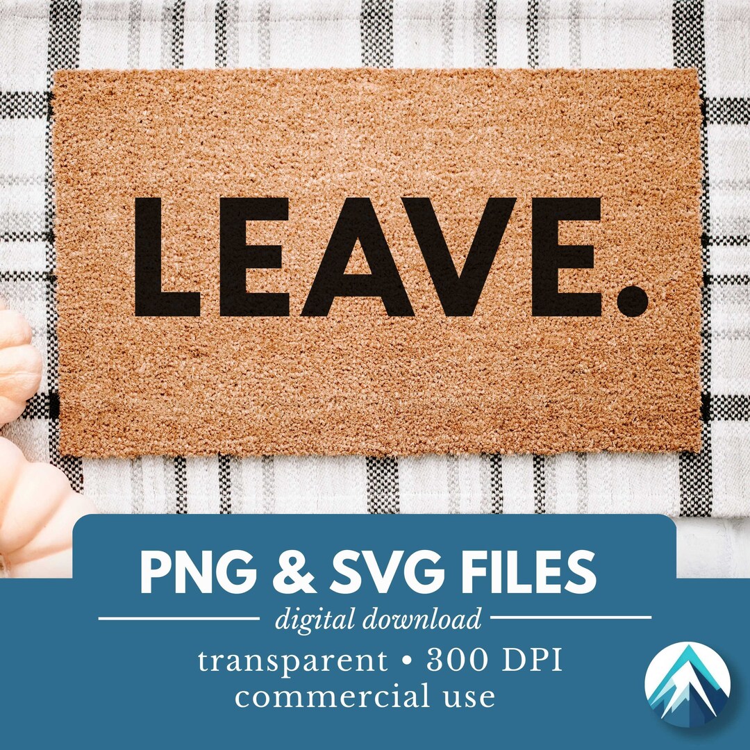 Leave Digital Download, PNG and SVG Files, Transparent Background, Bold ...