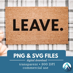 Téléchargement numérique, fichiers PNG et SVG, fond transparent, polices de caractères en gras, pour paillassons amusants, paillassons, panneaux d'entrée extérieurs
