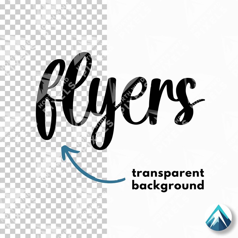 Flyers Digital Download, PNG and SVG Files, Clipart With Transparent ...