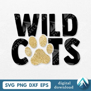 Wilde stakingen met pootafdruk digitale download, Svg Png Dxf Eps, transparant, grote vette letters, voor school sportteam League, T-shirt, transfers