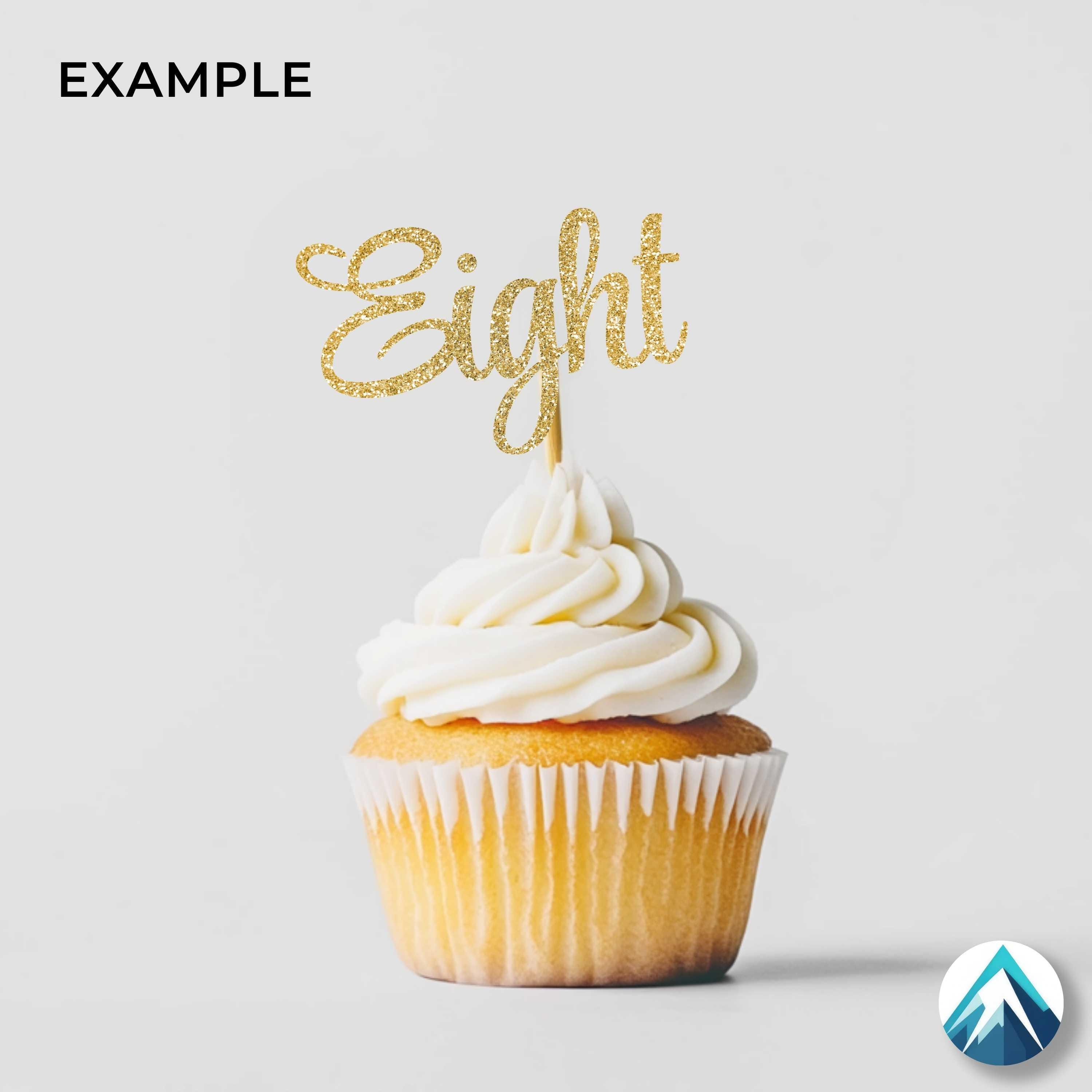 Eight Birthday Number, PNG and SVG File, Digital Download, Fancy ...