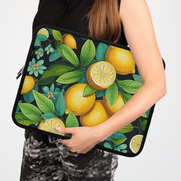 Citrus Grove Cute Carrying Laptop/Tablet Bag for Women/Men, Laptop Sleeve, cool pattern laptop cover, Lemon Pad case Laptop Bag, 7-17 Inch