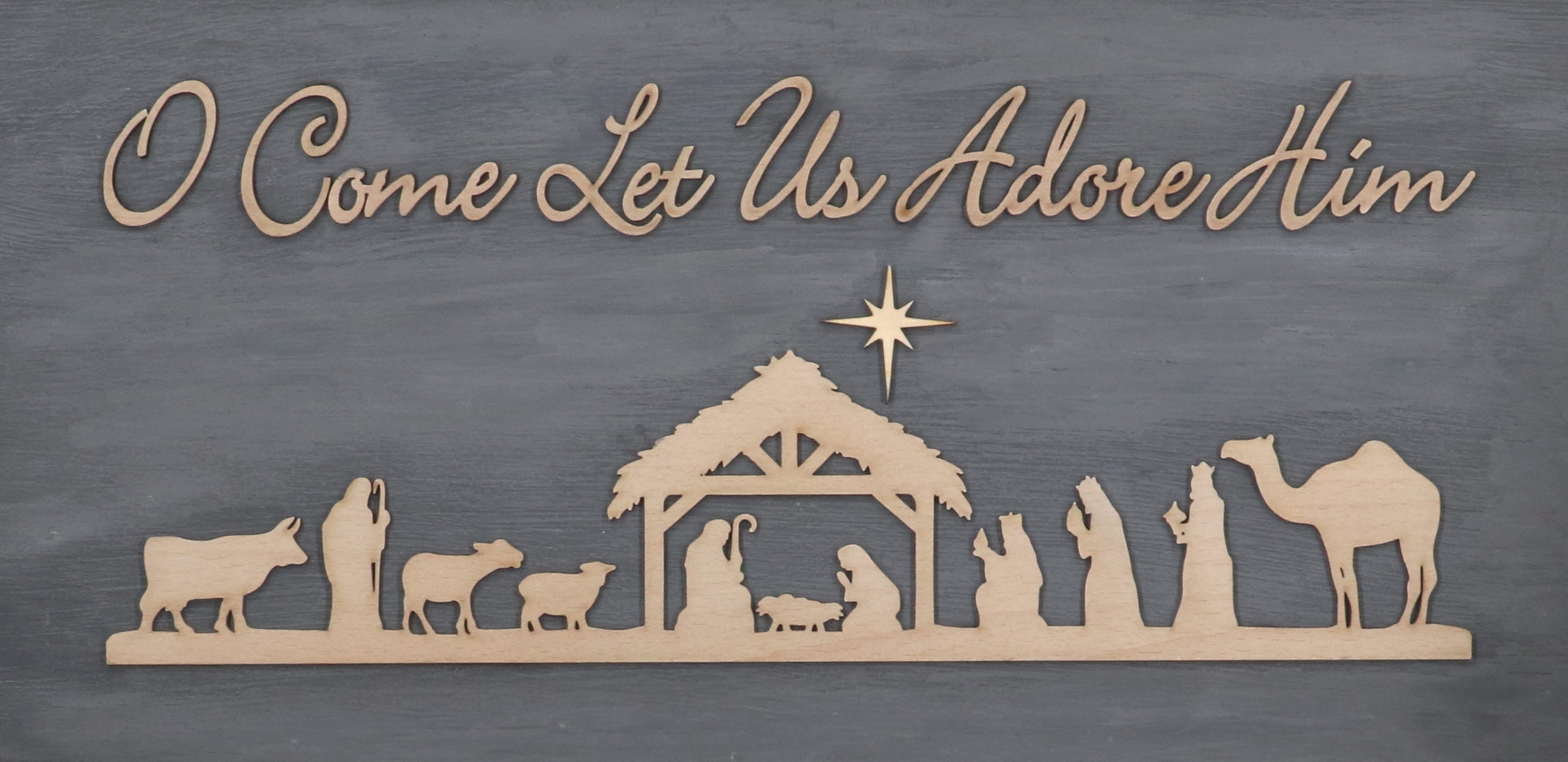 Nativity Sign / Christmas Sign / Sign Decor / Hand Made Wood Sign ...