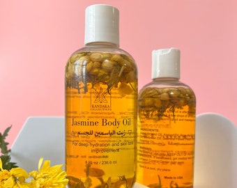 Jasmine Body Oil| Body Care| Body Moisturizer| Skincare| Bath Oil| Massage Oil| Infused Body Oil| Botanical Body Oil| Floral Scent