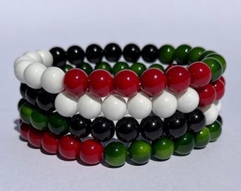 Ummah Bead Bracelet/ 8 mm gemstone beads bracelets/ stretch bracelets/ beads
