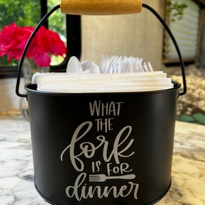 Silverware & Napkin Caddy