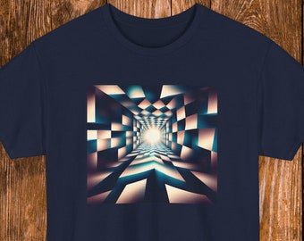 Optisch Illusion T-Shirt: Trippy Psychedelic Visuelle Kunst Tee