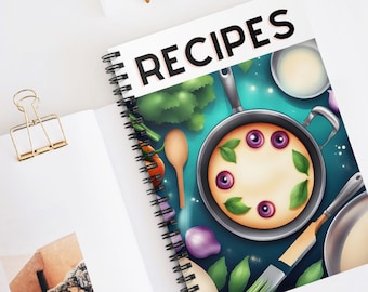 Cuaderno de recetas, Diario de recetas, Cuaderno de cocina, Diario culinario, Carpeta de recetas, Cuaderno de bitácora del cocinero, Cuaderno de cocina, Diario del chef