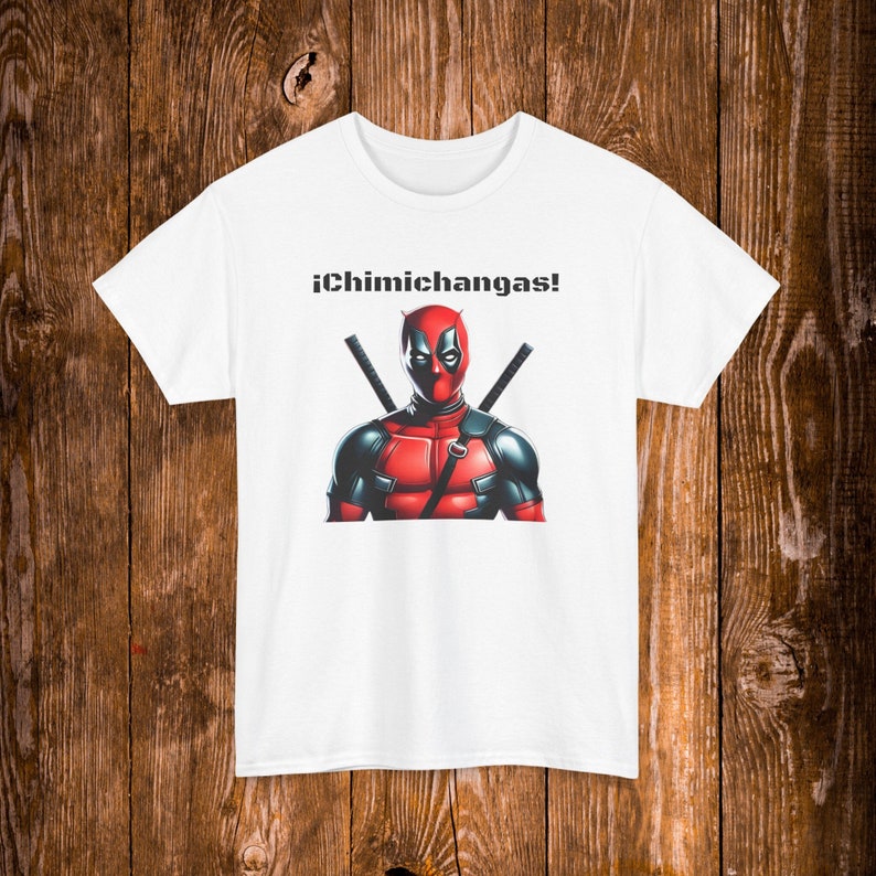 Camiseta de Deadpool Chimichangas, camiseta antihéroe de Marvel imagen 1