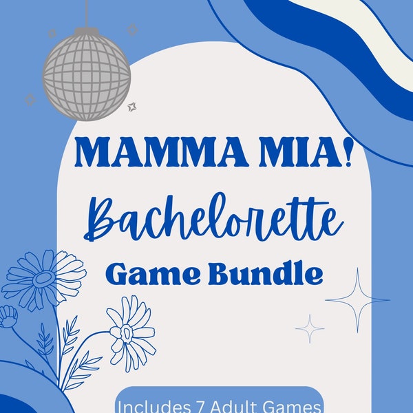 Mamma Mia Bachelorette Party Pack | Bachelorette Games | Instant Download